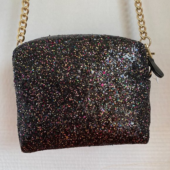 Design Lab Black Glitter Shoulder Bag - Picture 3 of 5